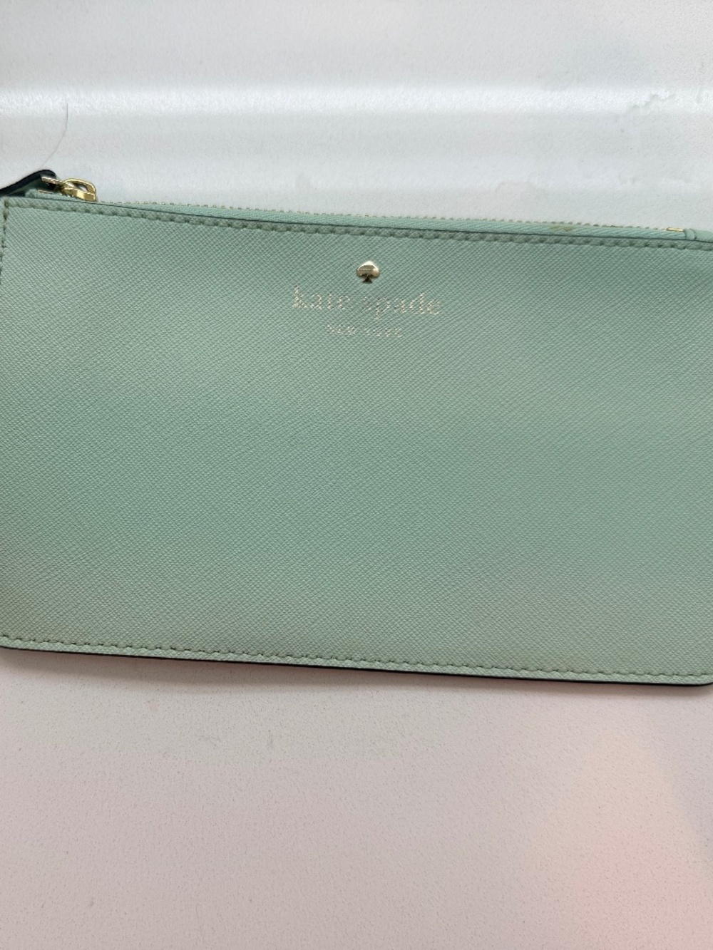 Kate Spade wristlet in mint green